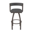 thumbnail image 5 of 861 Artemis 30" Swivel Bar Stool with Bronze Finish and Graph Coal Seat and Back, 5 of 5