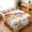 White, variant on Twin Size 3 Pieces Duvet Cover Sets Thanksgiving Pumpkin Sunflower Floral Bedding Set,Microfiber Ultra Soft Comforter Cover with Pillow Shams,Luxury Quilt Covers for Bedroom Decor Orange Watercolor