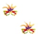 thumbnail image 4 of Gafas decorativas Monstrate DIY carnaval ABS amarillo morado 2Conjunto, 4 of 6