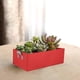 thumbnail image 4 of Zhuge Paquete de 5 maceteros elevados de tela, bolsa cuadrada para cultivo de flores y verduras, maceta con asas, color rojo, 4 of 5