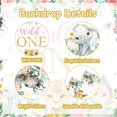 thumbnail image 4 of Wonmelody Wild One 1st Birthday Decorations Girls Jungle Safari Animal 1st Birthday Party Supplies Boho Floral 1st Birthday Decor Wild One Backdrop Banner Cake Topper Balloon Decorations Girl, 4 of 6