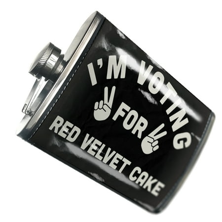 

NEONBLOND Flask I m Voting For Red Velvet Cake Funny Saying