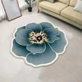 thumbnail image 3 of Mmeneyy Plain Flower Shape Easy Living Room Carpet Large Area Washable Bedroom Carpet Washable Home Absorbent Carpet, 3 of 5