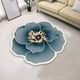 thumbnail image 4 of Plain Flower Shape Easy Living Room Carpet Large Area Washable Bedroom Carpet Washable Home Absorbent Carpet, 4 of 6