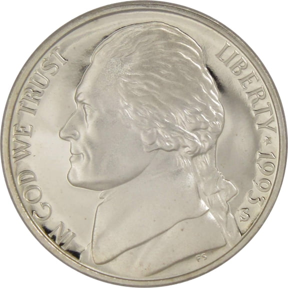 1993 S Jefferson Nickel 5 Cent Piece Choice Proof 5c US Coin Collectible