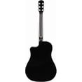 thumbnail image 3 of Fender CD-60SCE Solid Top Dreadnought Acoustic-Electric Guitar - Black w/ Gig Bag, 3 of 9