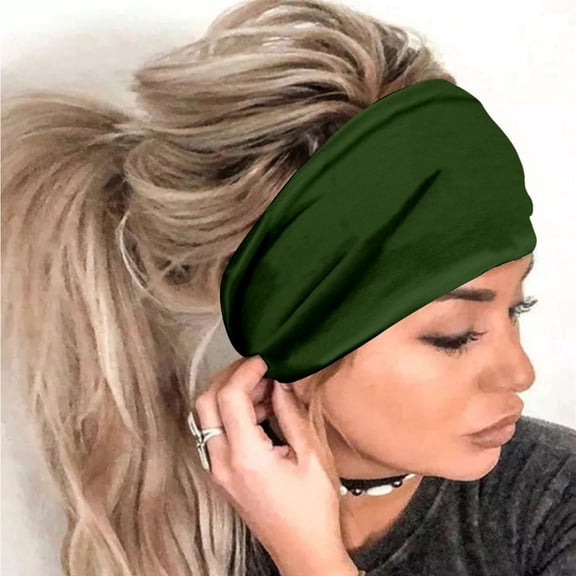 Certgust Hot Sales Chemo Headwear for Women Head Wraps for Women Casual Workout Running Yoga Elastic Hair Accessories Head Scarf for Women B