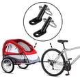 thumbnail image 3 of 2 Sets Bike Trailer Coupler Steel Connector Bike Trailer Hitch Adapter Trailer Hitch Mount Coupler With Snowflake Multi-tool 18 In 1, 3 of 4