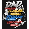 thumbnail image 2 of Men's Marvel X-Men Dad You are Fearless, Intelligent, and a Visionary  Long Sleeve Shirt Black Small, 2 of 4