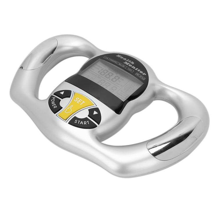 Brrnoo Handheld Body Fat Tester,Handheld Body Fat Measuring Instrument BMI  Meter Fat Analyzer Monitor Measure Device,BMI Meter Fat Analyzer