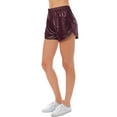 thumbnail image 4 of Made by Olivia Women's Dolphin Hem Faux Leather Relaxed-Fit Shorts with Elastic Band, 4 of 5