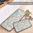 thumbnail image 6 of Small Colorful Flowers Kitchen Floor Mats Set of 2, Non-Slip Washable, Absorbent, Soft and Comfortable Kitchen Rugs, 19.7 "x27.6+19.7 "x47.2 Home Decor, 6 of 7