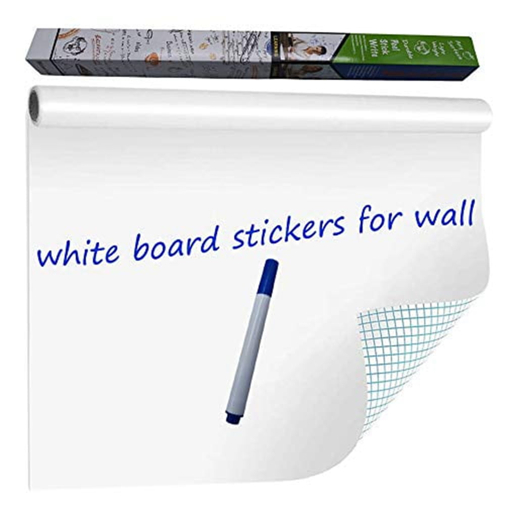 White Dry Erase Decal Adhesive Whiteboard Wallpaper Decal White