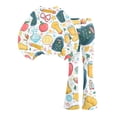 thumbnail image 6 of Grblisyd Back to School Outfits for Girls 2PCS Crew Neck Long Sleeve Top & Flare Pants withCute Stationery Print Casual Girl Clothes, 6 of 7