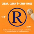 thumbnail image 4 of Registered Trademark Symbol Rubber Stamp for Stamping Crafting Planners - 1/2 Inch Mini, 4 of 4