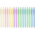 thumbnail image 1 of shiyou-Pastel Retractable Ballpoint Pens,Medium Point 1.0mm Black Ink,Quick Drying,Smearing and Smudging Proof,Smooth Ink Pens (16), 1 of 4