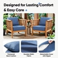 thumbnail image 5 of Giantfurnni Luxury Outdoor Deep Seat Cushion 22 X 24 X 6 inch Replacement Cushions for Patio Furniture, Blue, 5 of 9