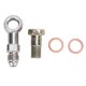 thumbnail image 1 of Kit de connecteur adaptateur banjo 4AN vers 1/8 po NPT en acier inoxydable, robuste et sécurisé, 1 of 4
