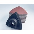 thumbnail image 4 of Almohadillas de lijado triangulares universales, correa de velcro, para multiherramienta oscilante para lijado de madera, 2 uds., 4 of 4