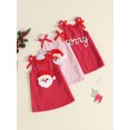 thumbnail image 3 of Miaouyo Girl Christmas Corduroy Dress Santa Embroidery Sleeveless Tank Dress, 3 of 9