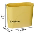 thumbnail image 3 of VOGRYE Plastic Rectangular Small Trash Can Wastebasket, 3 Gallons, Garbage Container Bin, 3 of 3