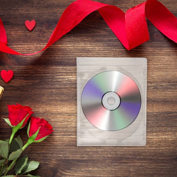 Hytrove Estuche Plástico Para Protectores De Discos Cd Y Dvd Con Portátil Y Moderno