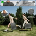 thumbnail image 4 of New York Xpress 20" Carry On Luggage with Aluminium Frame,Hardside Zipperless Suitcase with Spinner Wheels Double TSA Lock, Gray, AL12501, 4 of 10