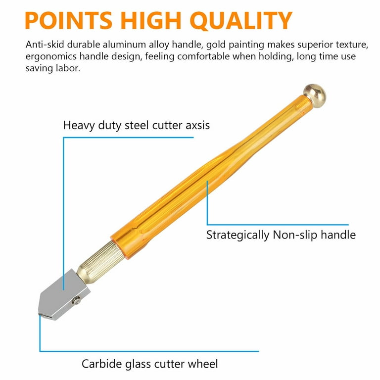 Glass Cutter Tool Kit - Premium Quality Glass Cutting Tool for Glass/Mirror/Stained  Glass