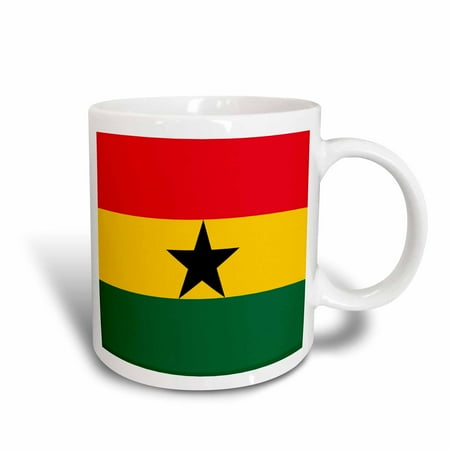 

3dRose Ghana Flag - Ceramic Mug 11-ounce