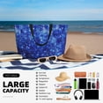 thumbnail image 5 of Sigee Blurred Star Snow Christmas Print Extra Large Waterproof Beach Travel Bag with Zipper - Durable and Versatile for Vacation, Gym, and Daily Use, 5 of 7