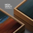 thumbnail image 4 of IDEA4WALL Framed Canvas Wall Art Abstract Dark Red & Blue Block Prints Home Artwork Decor Contemporary Relax/Calm Landscape Paint for Living Room, Bedroom, Dining Room - 24"x36" Natural, 4 of 5