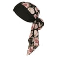 thumbnail image 3 of Bohemian Floral Print Chiffon Headband with Forehead Ruffle and Long Tail for Versatile Boho Hair Accessory for Home and Leisure, 3 of 3