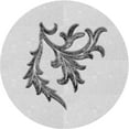 thumbnail image 1 of Ahgly Company Machine Washable Indoor Round Transitional Platinum Gray Area Rugs, 5' Round, 1 of 7