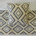 thumbnail image 3 of The HomeCentric King / Queen / Twin Blue Decorative Full 68"x18" Bed Runner With 2 Pillow Cover, Lace & Moroccan Decor Bed Scarf on Jacquard fabric - Akida, 3 of 4
