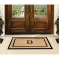 thumbnail image 7 of A1HC Natural Coir and Rubber Monogrammed Door Mat, 24x48 in, Thick Durable Thin Profile Welcome Mat for Front Porch & Entryway, 7 of 7