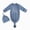 A77-Blue, variant on Newborn Unisex Baby Newborn Knotted Sleeping Bag Fetal Hat Set Baby Pajamas Sleep & Play One-Piece Bodysuit,A77-White