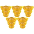 thumbnail image 6 of MLINS 120 Pcs Golden Ingot Statue Desktop Golden Tone Ingot Adornment for Attracting Wealth, 6 of 8
