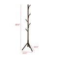 thumbnail image 5 of Home Design Houma Solid Wood Freestanding 8-Hook Coat Rack, Cappuccino – Entryway, Hallway, Bedroom Organizer for Jackets & Hats, 5 of 6