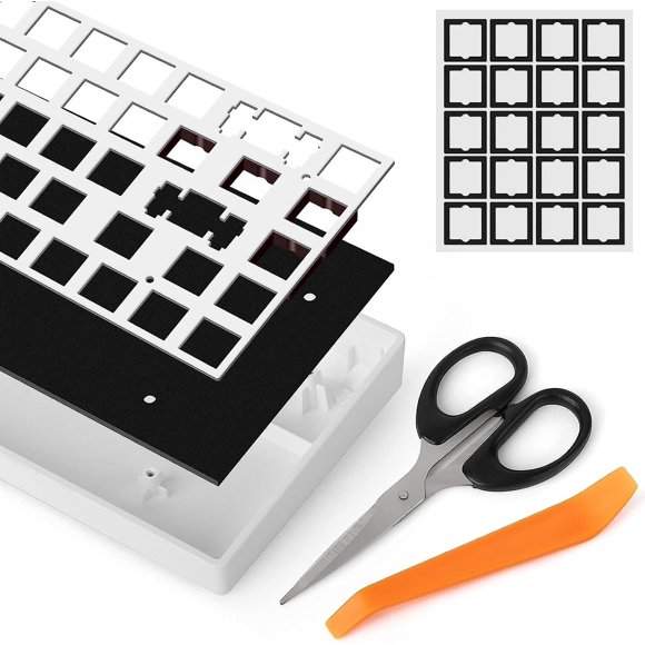 YIMAGUJRX Keyboard EVA Foam Dampening Foam Modular Foam Case Foam,Bottom Dampening Foam for 61/64/87/100/104/108 Layout Keyboard