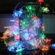 thumbnail image 1 of Luces navideñas Luces de copo de nieve - Total 1.5 metros 10 luces de hadas Funciona con batería a prueba de agua para decoraciones navideñas para interiores / exteriores (luz colorida) brillar Electrónica, 1 of 5