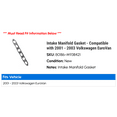 thumbnail image 2 of Intake Manifold Gasket - Compatible with 2001 - 2003 Volkswagen EuroVan 2002, 2 of 2