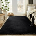 thumbnail image 6 of 6x9 Rugs for Living Room, Black Fluffy Area Rug for Bedroom, Non-Slip, Ultra Soft Plush Shag Carpet for Kids Boys Girls Room, Playroom, Home Decor Aesthetic, 6 of 12