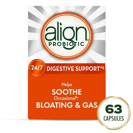 Align Probiotic Supplement for Digestive Health, 63 Capsules
