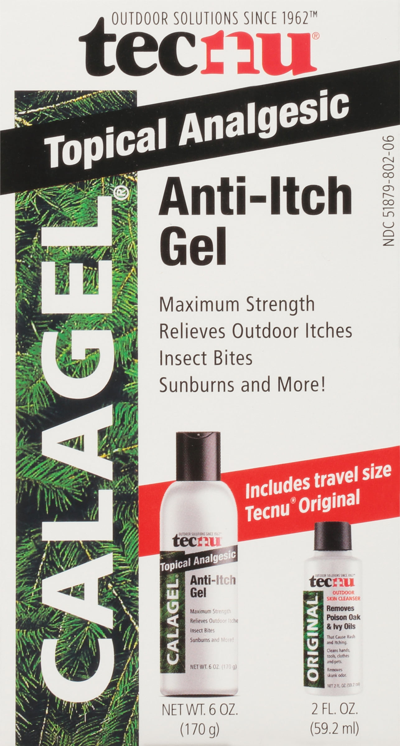 Tecnu Calagel Anti-Itch Gel Maximum Strength Itch Relief for Rashes Poison Ivy 