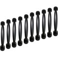 thumbnail image 1 of Office Door Pulls, Durable Solid Aluminium Alloy Material, Rust Resistant Black Cabinet Handles, Modern Arc Design, Comfortable Hand Feel for Contemporary Interiors, 1 of 5