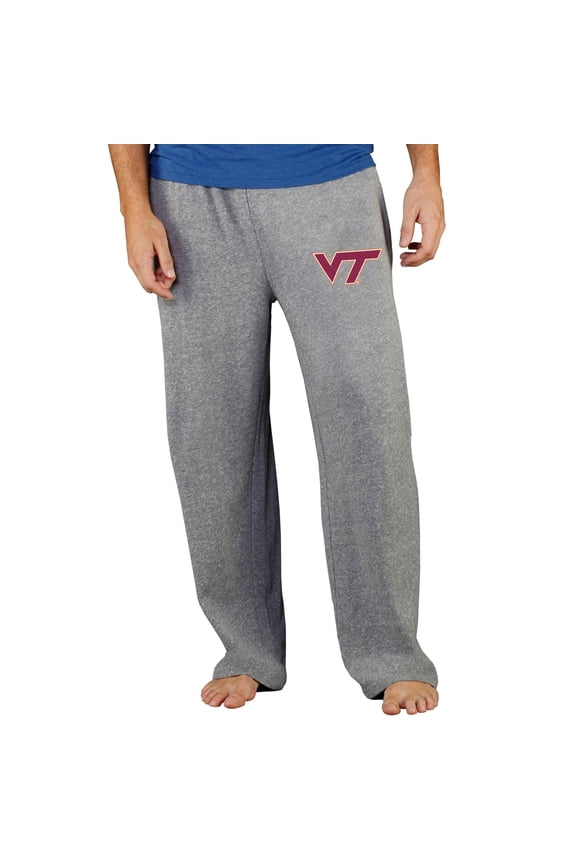 Men's Concepts Sport Gray Virginia Tech Hokies Mainstream Terry Pants