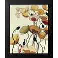 thumbnail image 2 of Novak, Shirley 20x24 Black Modern Framed Museum Art Print Titled - Pavots Ondule I, 2 of 5