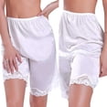 thumbnail image 6 of ZenCart Women Shorts Elastic High Waist Summer Bottom Shorts Solid Color Lace Trim Silky Shorts Loose Fit Casual Vacation Shorts, 6 of 8
