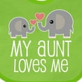 thumbnail image 4 of Inktastic My Aunt Loves Me Niece Nephew Elephant Boys or Girls Baby Bib, 4 of 4