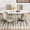 Beige, variant on MOONMISS Upholstered Dining Chairs Set of 4,Modern Kitchen Side Chairs with Backrest and Metal Legs,Dark Gray